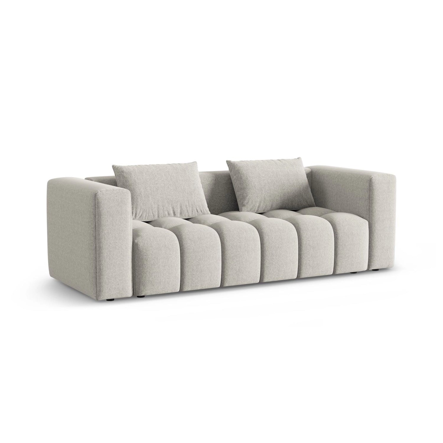 Verona Modulares 3-Sitzer Sofa aus Strukturierter Stoff in Beige (Sorella 03), 252x98 cm von Cosmopolitan Design – Bild 3