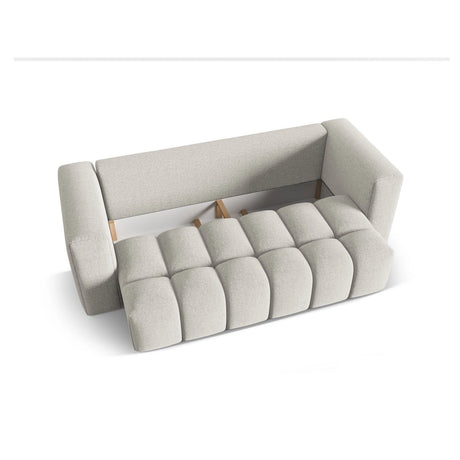 Verona Modulares 3-Sitzer Sofa aus Strukturierter Stoff in Beige (Sorella 03), 252x98 cm von Cosmopolitan Design – Bild 4