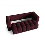 Verona Modulares 3-Sitzer Sofa aus Strukturierter Stoff in Burgund (Sorella 59), 252x98 cm von Cosmopolitan Design – Bild 4