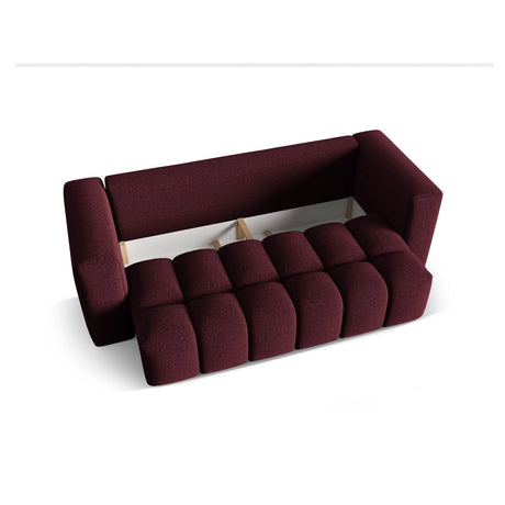 Verona Modulares 3-Sitzer Sofa aus Strukturierter Stoff in Burgund (Sorella 59), 252x98 cm von Cosmopolitan Design – Bild 4