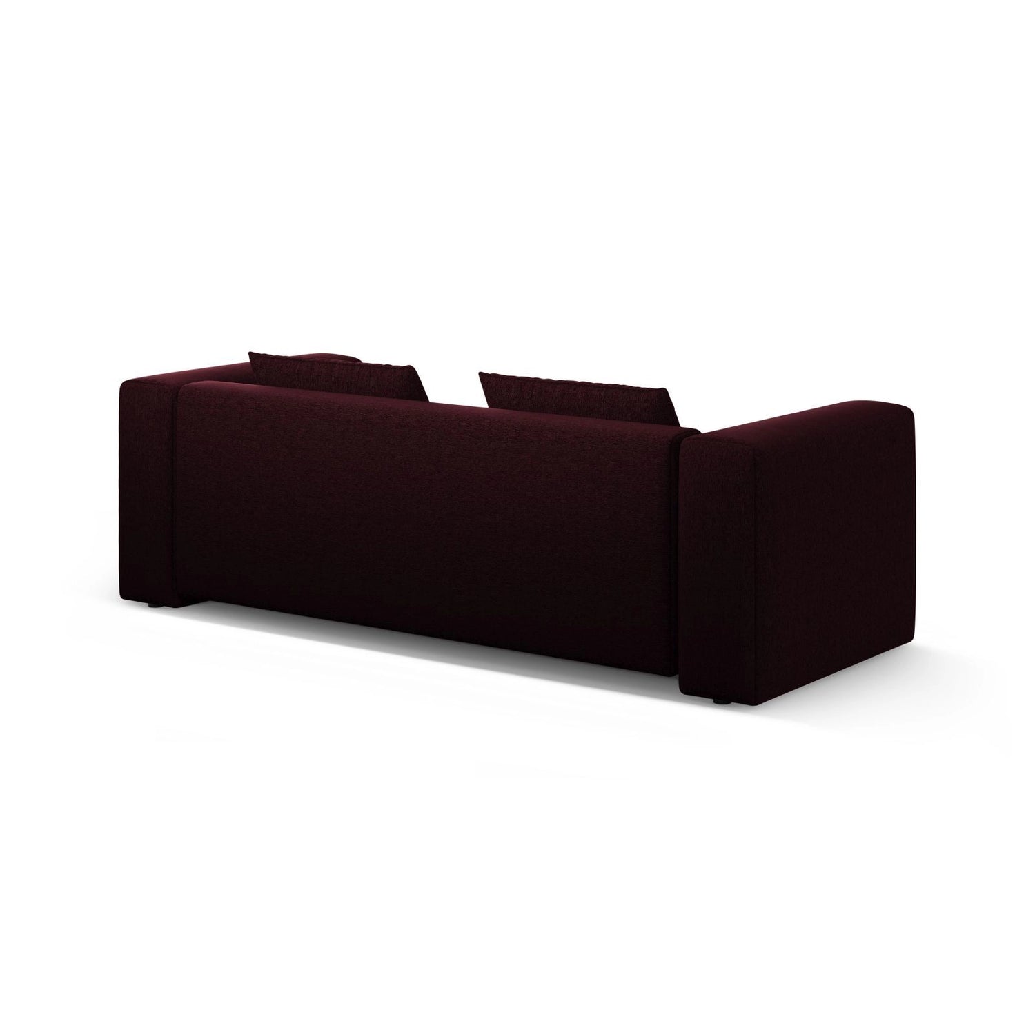 Verona Modulares 3-Sitzer Sofa aus Strukturierter Stoff in Burgund (Sorella 59), 252x98 cm von Cosmopolitan Design – Bild 7
