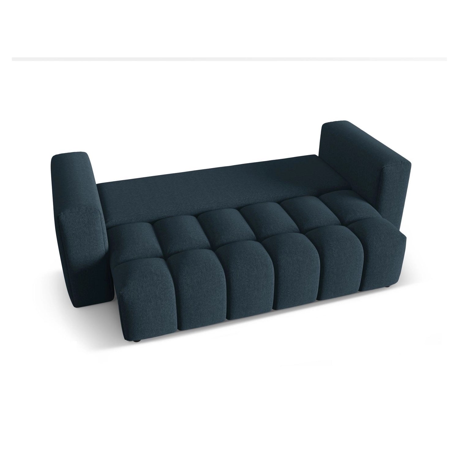 Verona Modulares 3-Sitzer Sofa aus Strukturierter Stoff in Dunkelblau (Sorella 77), 252x98 cm von Cosmopolitan Design – Bild 5