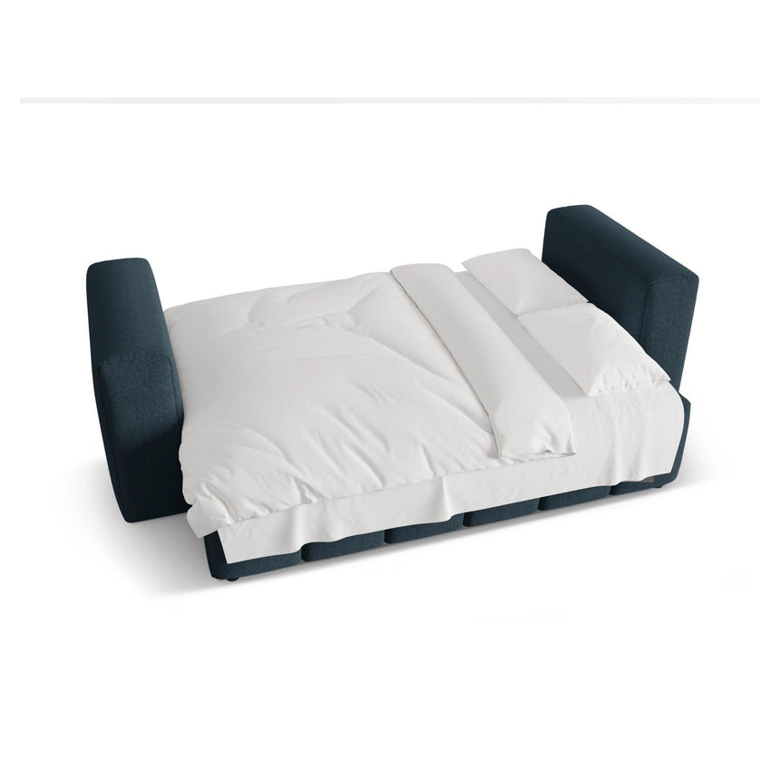 Verona Modulares 3-Sitzer Sofa aus Strukturierter Stoff in Dunkelblau (Sorella 77), 252x98 cm von Cosmopolitan Design – Bild 6