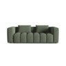 Verona Modulares 3-Sitzer Sofa aus Strukturierter Stoff in Dunkles olivgrün (Sorella 34), 252x98 cm von Cosmopolitan Design – Bild 1