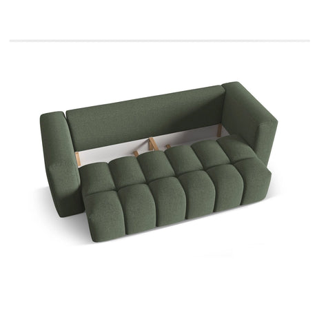 Verona Modulares 3-Sitzer Sofa aus Strukturierter Stoff in Dunkles olivgrün (Sorella 34), 252x98 cm von Cosmopolitan Design – Bild 4