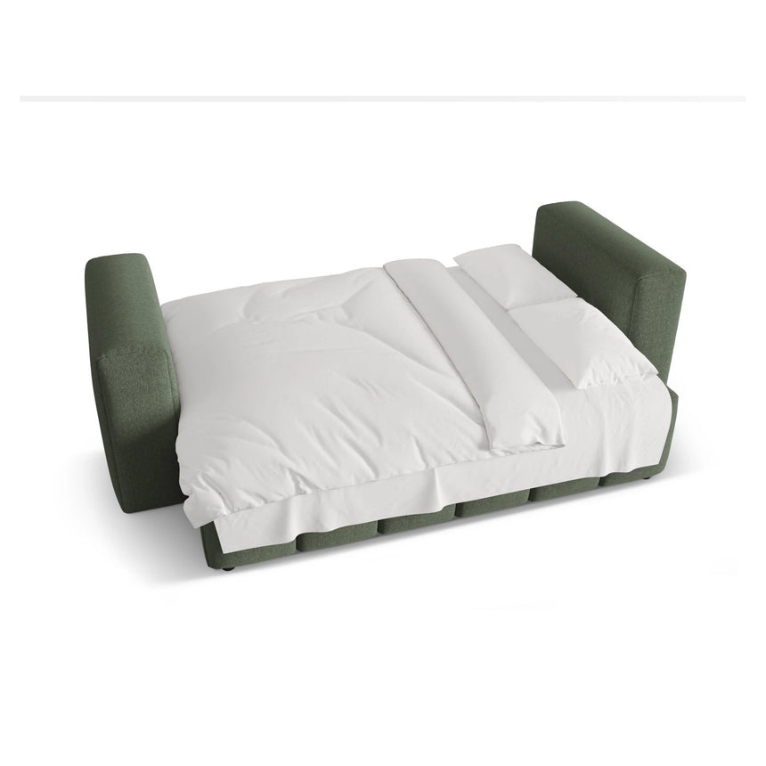 Verona Modulares 3-Sitzer Sofa aus Strukturierter Stoff in Dunkles olivgrün (Sorella 34), 252x98 cm von Cosmopolitan Design – Bild 6
