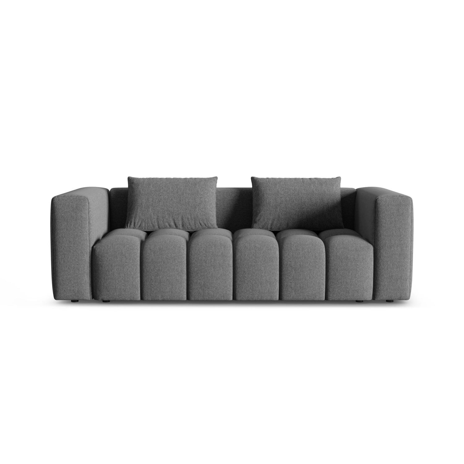 Verona Modulares 3-Sitzer Sofa aus Strukturierter Stoff in Grau (Sorella 89), 252x98 cm von Cosmopolitan Design – Bild 1