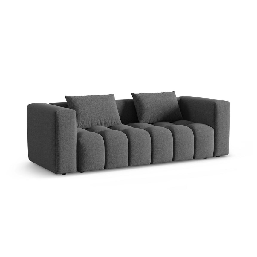 Verona Modulares 3-Sitzer Sofa aus Strukturierter Stoff in Grau (Sorella 89), 252x98 cm von Cosmopolitan Design – Bild 3