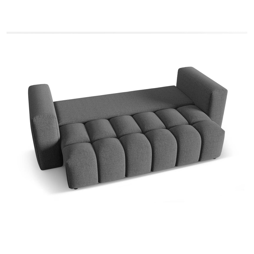 Verona Modulares 3-Sitzer Sofa aus Strukturierter Stoff in Grau (Sorella 89), 252x98 cm von Cosmopolitan Design – Bild 5