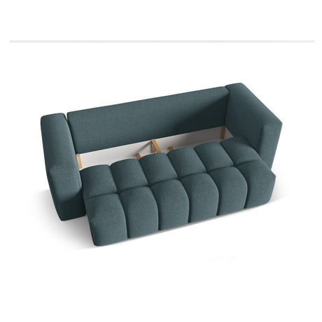 Verona Modulares 3-Sitzer Sofa aus Strukturierter Stoff in Hellblau (Sorella 76), 252x98 cm von Cosmopolitan Design – Bild 4
