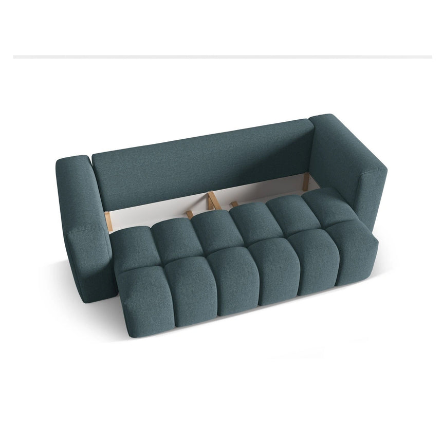 Verona Modulares 3-Sitzer Sofa aus Strukturierter Stoff in Hellblau (Sorella 76), 252x98 cm von Cosmopolitan Design – Bild 4