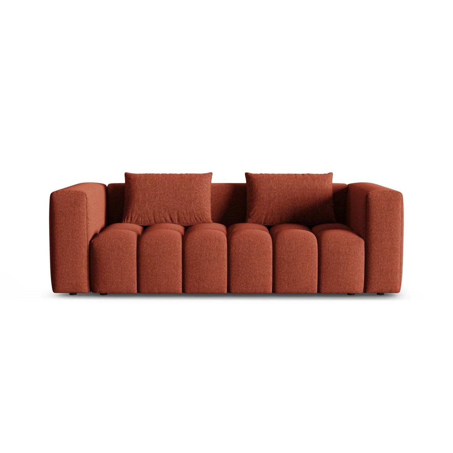 Verona Modulares 3-Sitzer Sofa aus Strukturierter Stoff in Koralle (Sorella 58), 252x98 cm von Cosmopolitan Design – Bild 1