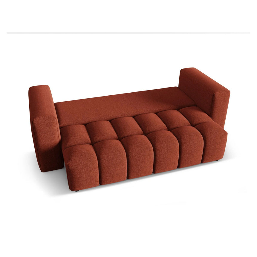 Verona Modulares 3-Sitzer Sofa aus Strukturierter Stoff in Koralle (Sorella 58), 252x98 cm von Cosmopolitan Design – Bild 5