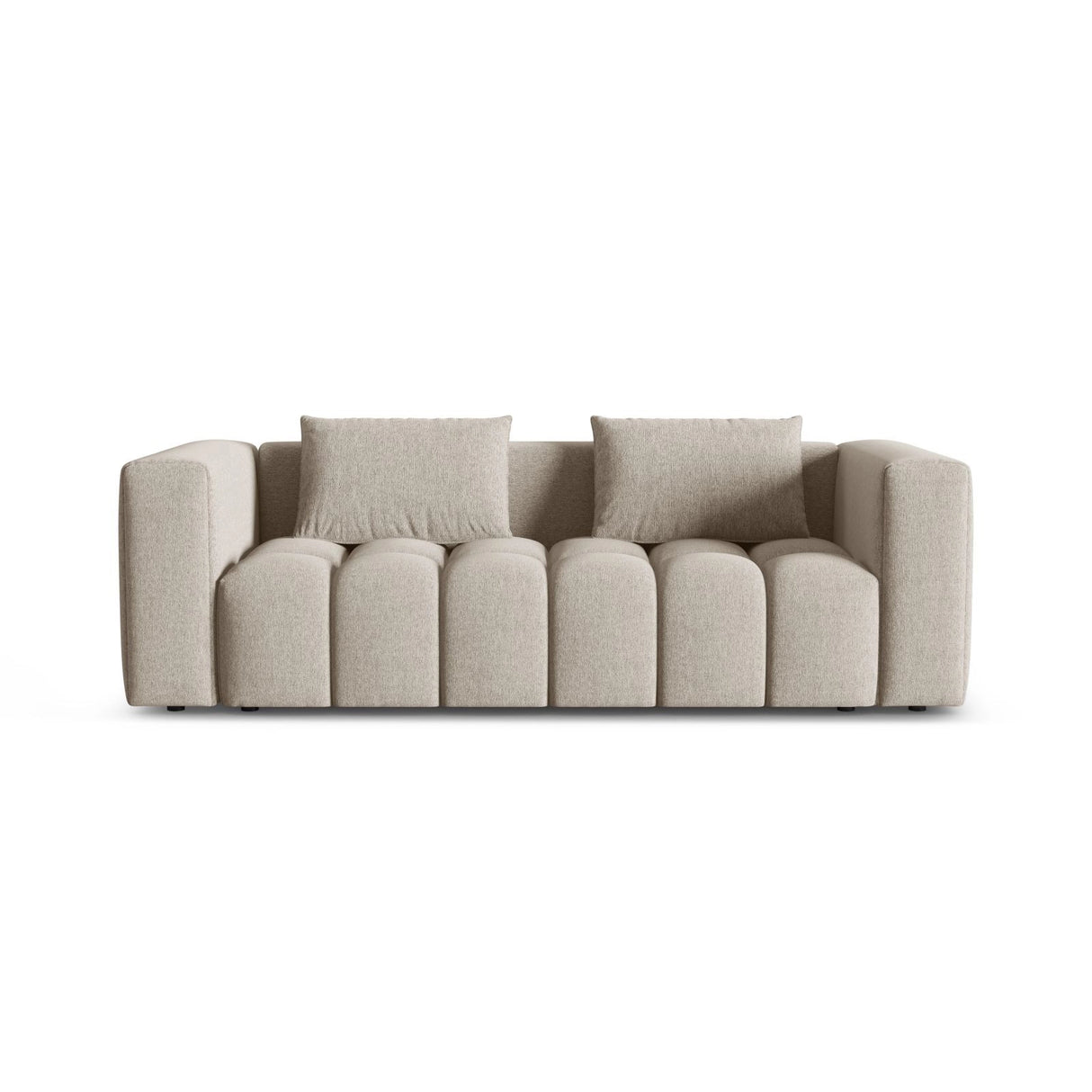 Verona Modulares 3-Sitzer Sofa aus Strukturierter Stoff in Sand (Sorella 05), 252x98 cm von Cosmopolitan Design – Bild 1