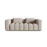 Verona Modulares 3-Sitzer Sofa aus Strukturierter Stoff in Sand (Sorella 05), 252x98 cm von Cosmopolitan Design – Bild 1
