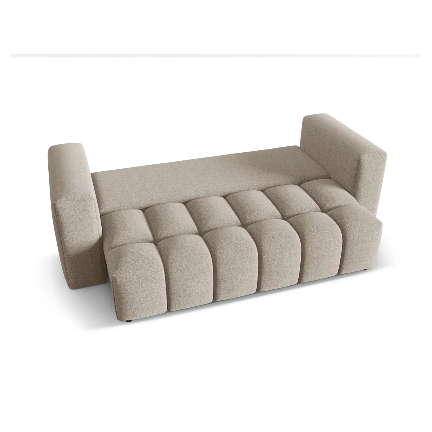 Verona Modulares 3-Sitzer Sofa aus Strukturierter Stoff in Sand (Sorella 05), 252x98 cm von Cosmopolitan Design – Bild 5