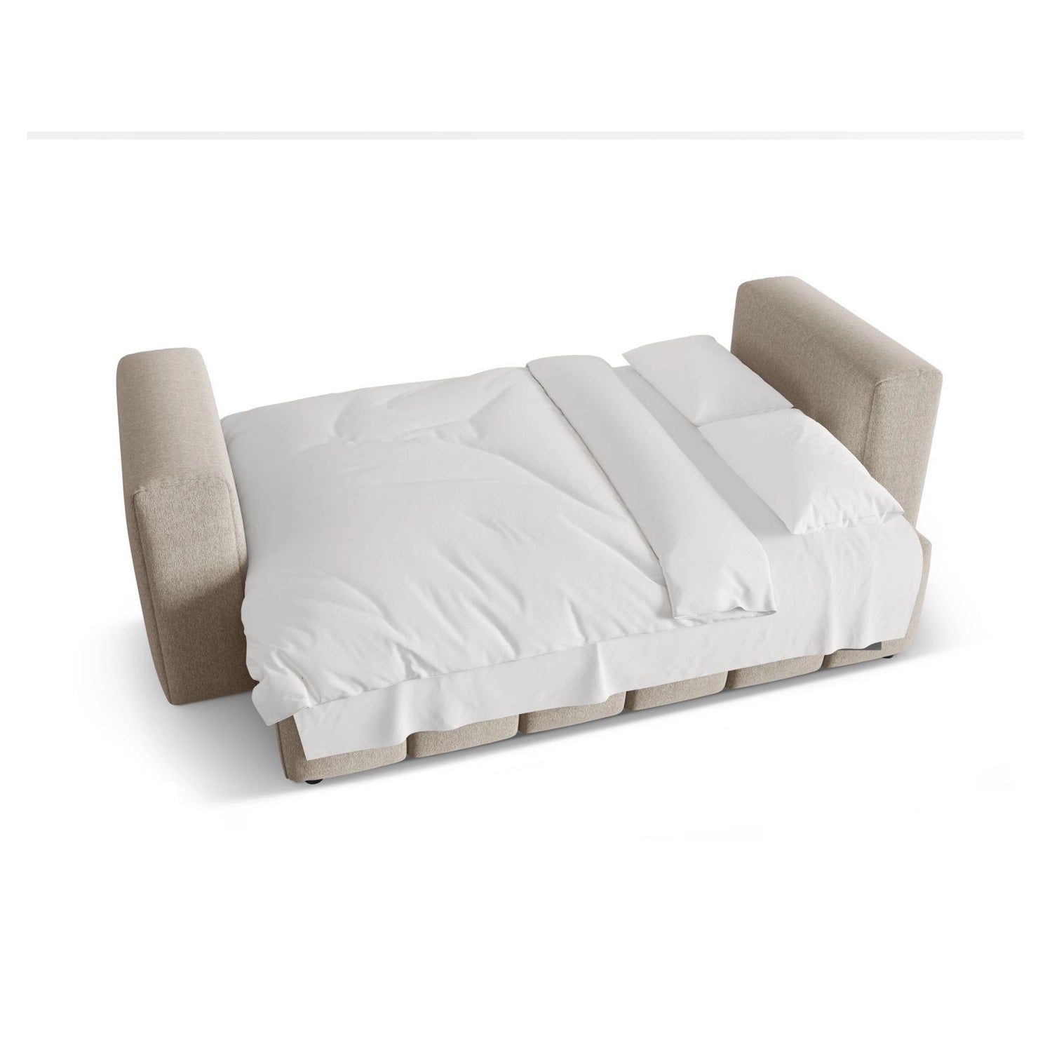 Verona Modulares 3-Sitzer Sofa aus Strukturierter Stoff in Sand (Sorella 05), 252x98 cm von Cosmopolitan Design – Bild 6