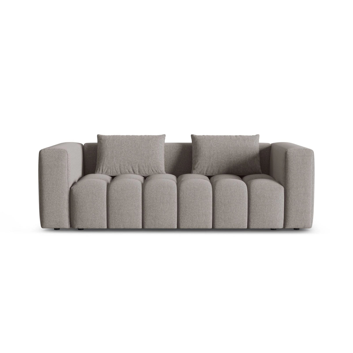 Verona Modulares 3-Sitzer Sofa aus Strukturierter Stoff in Warmes Grau (Sorella 84), 252x98 cm von Cosmopolitan Design – Bild 1