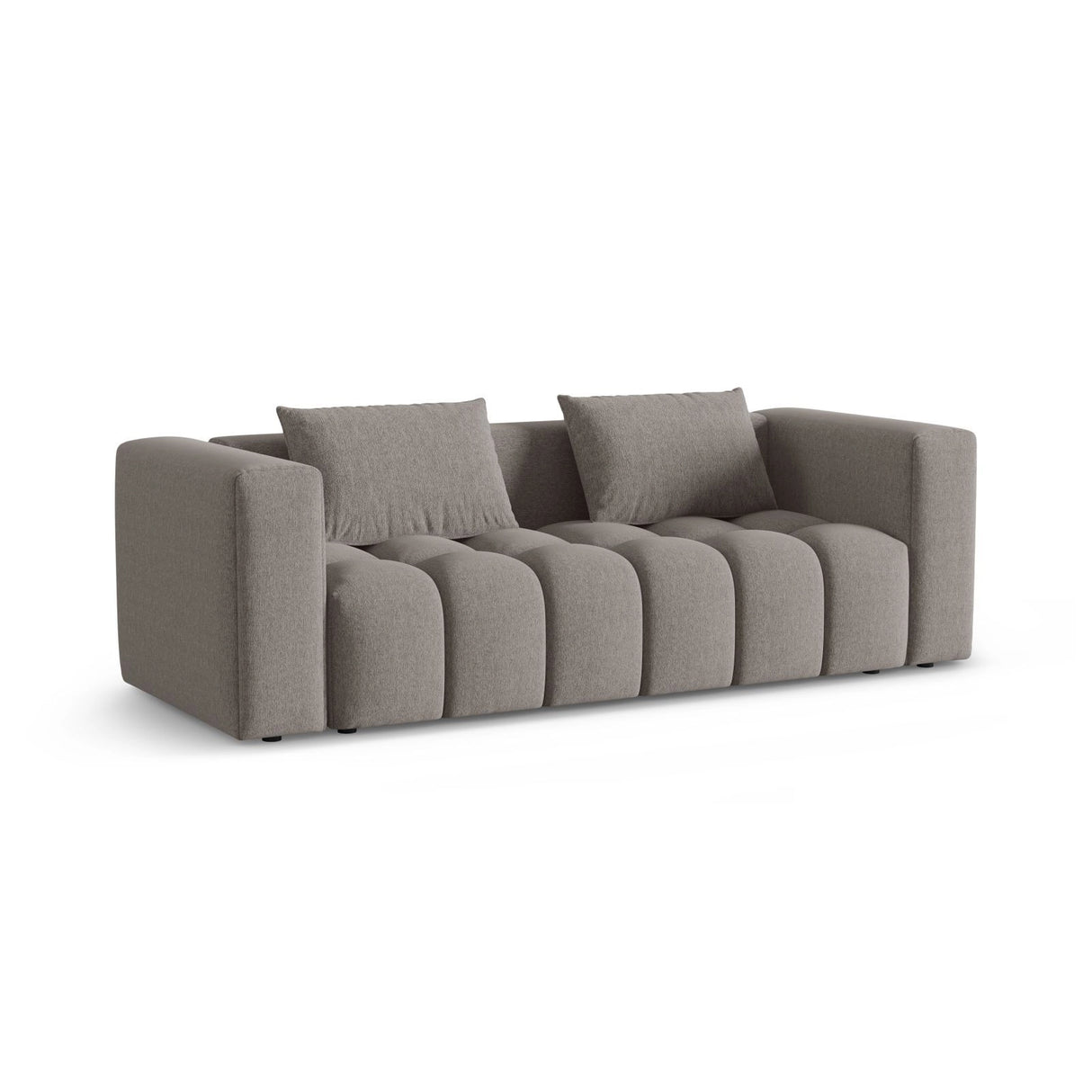 Verona Modulares 3-Sitzer Sofa aus Strukturierter Stoff in Warmes Grau (Sorella 84), 252x98 cm von Cosmopolitan Design – Bild 3