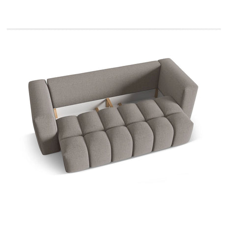 Verona Modulares 3-Sitzer Sofa aus Strukturierter Stoff in Warmes Grau (Sorella 84), 252x98 cm von Cosmopolitan Design – Bild 4