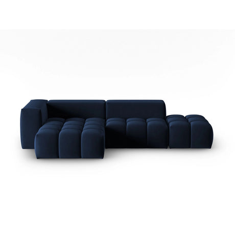 Verona Modulares 4-Sitzer Ecksofa, Linke Seite, aus Samt in Königsblau (Casino Deep Blue), 265x145 cm von Cosmopolitan Design – Bild 1