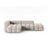Verona Modulares 4-Sitzer Ecksofa, Linke Seite, aus Samt oder Strukturstoff, 265x145 cm von Cosmopolitan Design – Bild 1