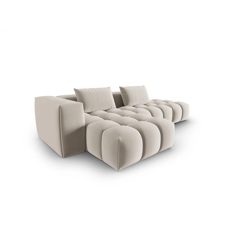 Verona Modulares 4-Sitzer Ecksofa, Linke Seite, aus Samt oder Strukturstoff, 265x145 cm von Cosmopolitan Design – Bild 4