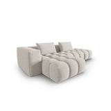 Verona Modulares 4-Sitzer Ecksofa, Linke Seite, aus Strukturierter Stoff in Beige (Sorella 03), 265x145 cm von Cosmopolitan Design – Bild 4