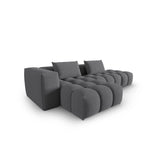 Verona Modulares 4-Sitzer Ecksofa, Linke Seite, aus Strukturierter Stoff in Grau (Sorella 89), 265x145 cm von Cosmopolitan Design – Bild 4