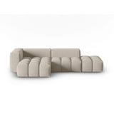 Verona Modulares 4-Sitzer Ecksofa, Linke Seite, aus Strukturierter Stoff in Sand (Sorella 05), 265x145 cm von Cosmopolitan Design – Bild 1