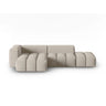 Verona Modulares 4-Sitzer Ecksofa, Linke Seite, aus Strukturierter Stoff in Sand (Sorella 05), 265x145 cm von Cosmopolitan Design – Bild 1