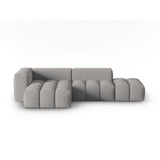 Verona Modulares 4-Sitzer Ecksofa, Linke Seite, aus Strukturierter Stoff in Warmes Grau (Sorella 84), 265x145 cm von Cosmopolitan Design – Bild 1