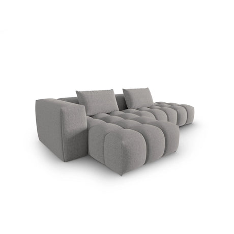 Verona Modulares 4-Sitzer Ecksofa, Linke Seite, aus Strukturierter Stoff in Warmes Grau (Sorella 84), 265x145 cm von Cosmopolitan Design – Bild 4