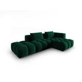 Verona Modulares 4-Sitzer Ecksofa, Rechte Seite, aus Samt in Flaschengrün (Casino Deep Green), 265x145 cm von Cosmopolitan Design – Bild 3