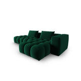 Verona Modulares 4-Sitzer Ecksofa, Rechte Seite, aus Samt in Flaschengrün (Casino Deep Green), 265x145 cm von Cosmopolitan Design – Bild 4