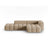 Verona Modulares 4-Sitzer Ecksofa, Rechte Seite, aus Samt in Sand (Casino Lion), 265x145 cm von Cosmopolitan Design – Bild 1