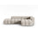 Verona Modulares 4-Sitzer Ecksofa, Rechte Seite, aus Samt oder Strukturstoff, 265x145 cm von Cosmopolitan Design – Bild 1