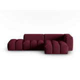 Verona Modulares 4-Sitzer Ecksofa, Rechte Seite, aus Strukturierter Stoff in Burgund (Sorella 59), 265x145 cm von Cosmopolitan Design – Bild 1