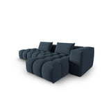 Verona Modulares 4-Sitzer Ecksofa, Rechte Seite, aus Strukturierter Stoff in Dunkelblau (Sorella 77), 265x145 cm von Cosmopolitan Design – Bild 4