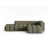 Verona Modulares 4-Sitzer Ecksofa, Rechte Seite, aus Strukturierter Stoff in Dunkles olivgrün (Sorella 34), 265x145 cm von Cosmopolitan Design – Bild 1