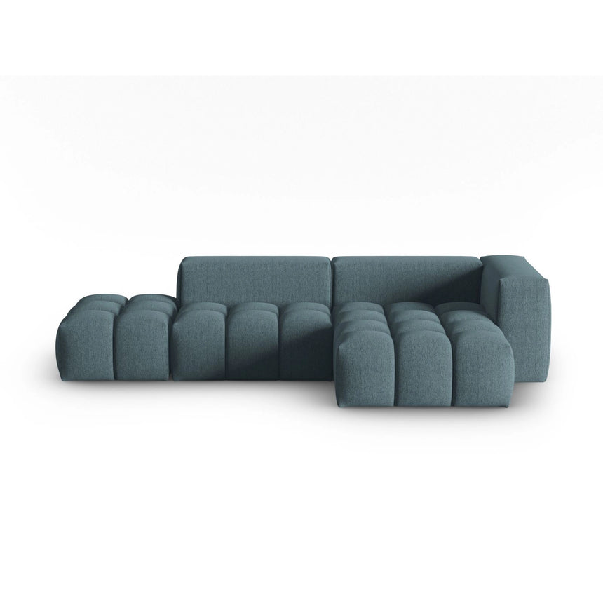 Verona Modulares 4-Sitzer Ecksofa, Rechte Seite, aus Strukturierter Stoff in Hellblau (Sorella 76), 265x145 cm von Cosmopolitan Design – Bild 1