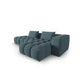 Verona Modulares 4-Sitzer Ecksofa, Rechte Seite, aus Strukturierter Stoff in Hellblau (Sorella 76), 265x145 cm von Cosmopolitan Design – Bild 4