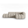 Verona Modulares 4-Sitzer Ecksofa, Rechte Seite, aus Strukturierter Stoff in Sand (Sorella 05), 265x145 cm von Cosmopolitan Design – Bild 1