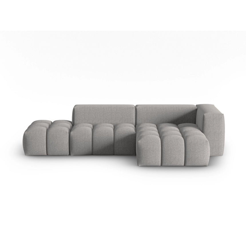 Verona Modulares 4-Sitzer Ecksofa, Rechte Seite, aus Strukturierter Stoff in Warmes Grau (Sorella 84), 265x145 cm von Cosmopolitan Design – Bild 1