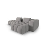 Verona Modulares 4-Sitzer Ecksofa, Rechte Seite, aus Strukturierter Stoff in Warmes Grau (Sorella 84), 265x145 cm von Cosmopolitan Design – Bild 4