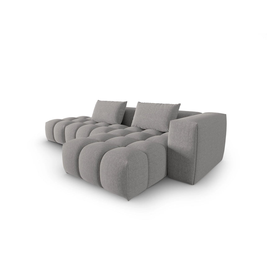 Verona Modulares 4-Sitzer Ecksofa, Rechte Seite, aus Strukturierter Stoff in Warmes Grau (Sorella 84), 265x145 cm von Cosmopolitan Design – Bild 4