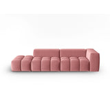 Verona Modulares 4-Sitzer Sofa, Linke Seite, aus Samt in Flamingo (Casino Salmon), 265x85 cm von Cosmopolitan Design – Bild 1