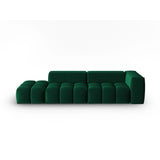 Verona Modulares 4-Sitzer Sofa, Linke Seite, aus Samt in Flaschengrün (Casino Deep Green), 265x85 cm von Cosmopolitan Design – Bild 1