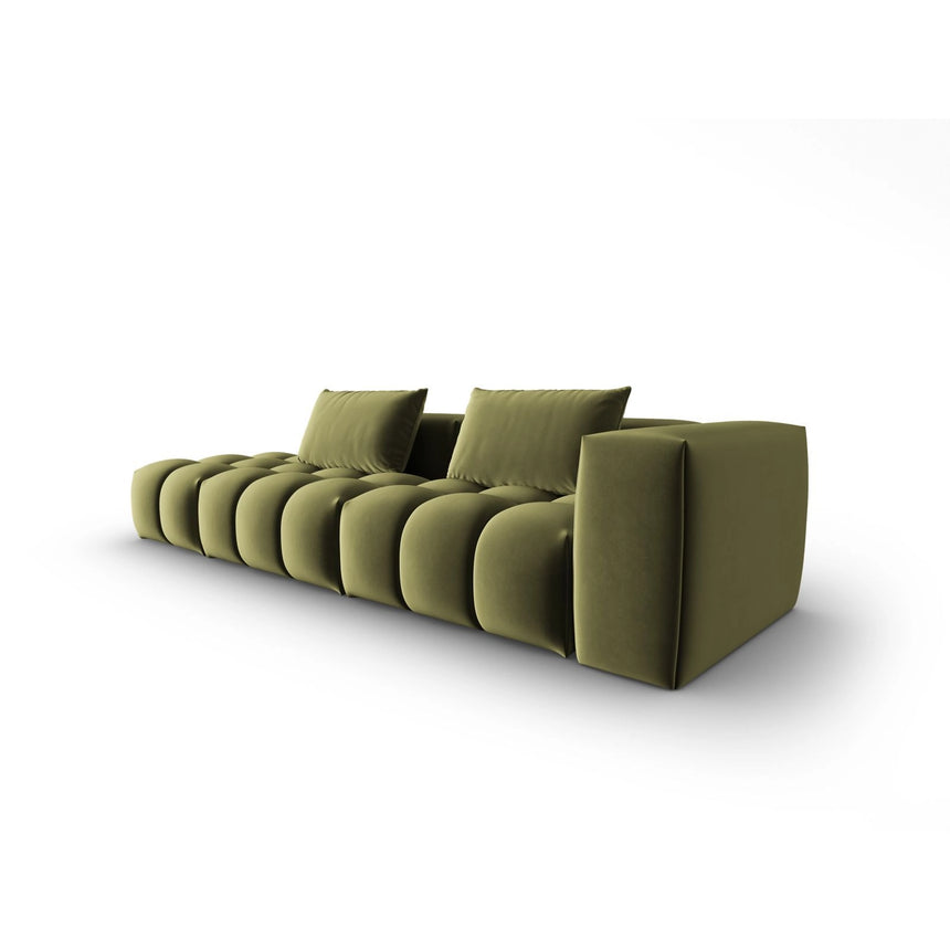 Verona Modulares 4-Sitzer Sofa, Linke Seite, aus Samt in Hellgrün (Casino Forest), 265x85 cm von Cosmopolitan Design – Bild 3