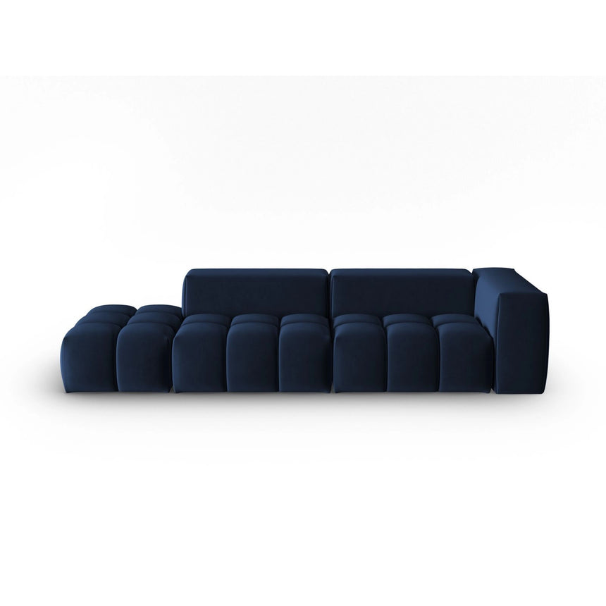 Verona Modulares 4-Sitzer Sofa, Linke Seite, aus Samt in Königsblau (Casino Deep Blue), 265x85 cm von Cosmopolitan Design – Bild 1